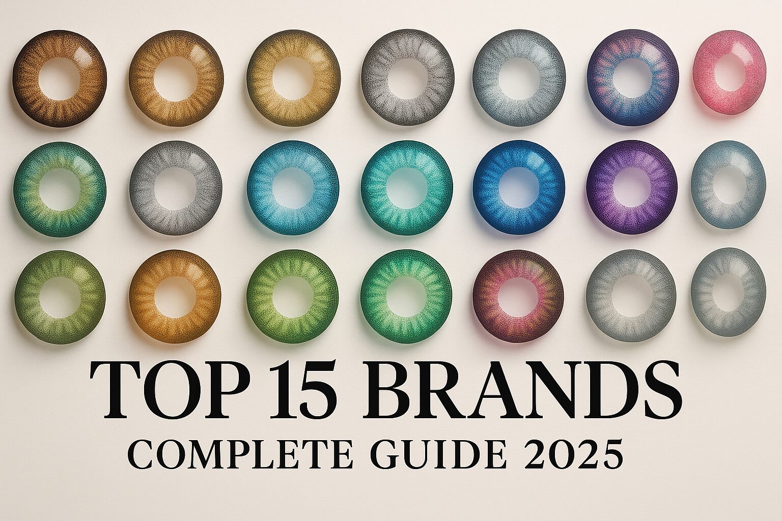 人気カラコンブランド15選完全ガイド2025 - 目的別おすすめランキング